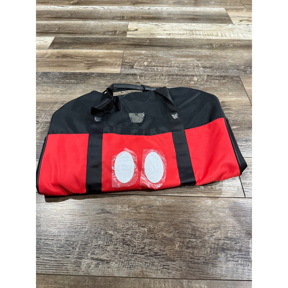 Disney Mickey Mouse Duffel Bag Travel Gym Sports Red Black Carry On